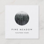 Waterverf Forest Logo Vierkante Visitekaartje (Voorkant)