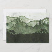 Waterverf Forest Memorial Funeral Announement Kaart (Achterkant)