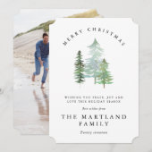 WATERVERF FOREST-MERRY CHRISTMAS (FOTOGRAAF) FEESTDAGENKAART (Voorkant / Achterkant)