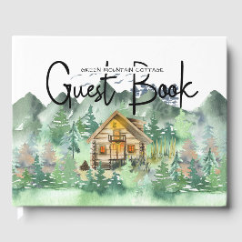 Waterverf Forest Mountain Cabin Gastenboek