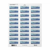 Waterverf Forest Mountain Retouradres Etiket (Full Sheet)