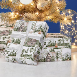 Waterverf Forest Pattern Cadeaupapier