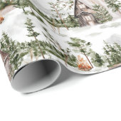 Waterverf Forest Pattern Cadeaupapier (Rol Hoek)