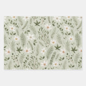 Waterverf Forest Pattern Inpakpapier Vel (Voorkant 3)