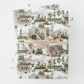 Waterverf Forest Pattern Inpakpapier Vel (In situ)