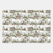 Waterverf Forest Pattern Inpakpapier Vel (Voorkant 2)