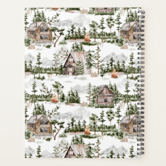 Waterverf Forest Pattern Planner (Achterkant)