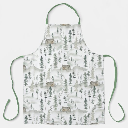 Waterverf Forest Pattern Schort (Voorkant)