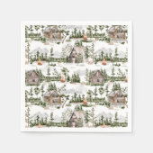 Waterverf Forest Pattern Servet (Voorkant)