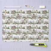 Waterverf Forest Pattern Tissuepapier (Craft)