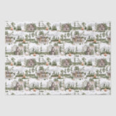 Waterverf Forest Pattern Tissuepapier (Voorkant)