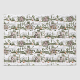 Waterverf Forest Pattern Tissuepapier