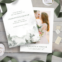 Waterverf Forest Save The Date