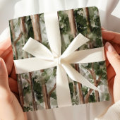 Waterverf Forest Tree Wrapping Paper Cadeaupapier