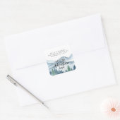 Waterverf Forest Wedding Stickers (Envelop)