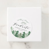 Waterverf Forest Woodland Afstuderen Bedankjes Labels (In situ)