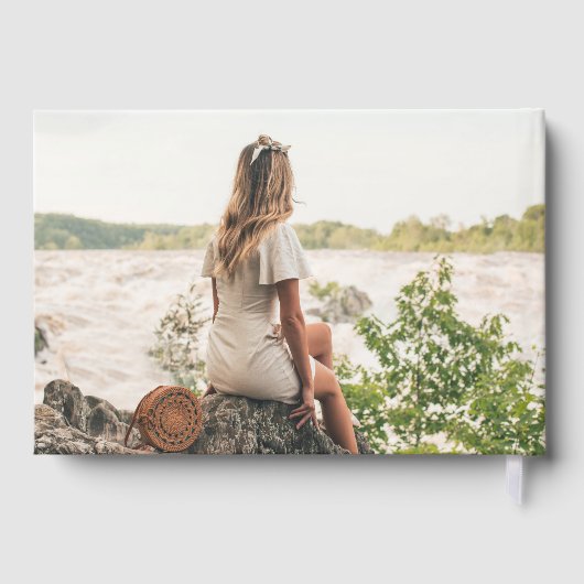 Waterverf Forest Woodland Afstuderen Gastenboek (Achterkant)