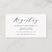 Waterverf Forest Woodland Baby shower Registry Informatiekaartje (Voorkant)