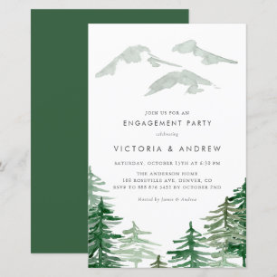 Waterverf Forest Woodland Engagement Party