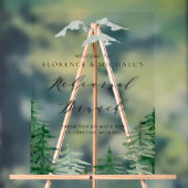 Waterverf Forest Woodland repetitie brunch Acryl Bord (Neutraal)