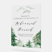 Waterverf Forest Woodland repetitie brunch Acryl Bord (Hoek)