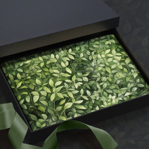 Waterverf Forrest Groenen Neutraal Baby shower Tissuepapier