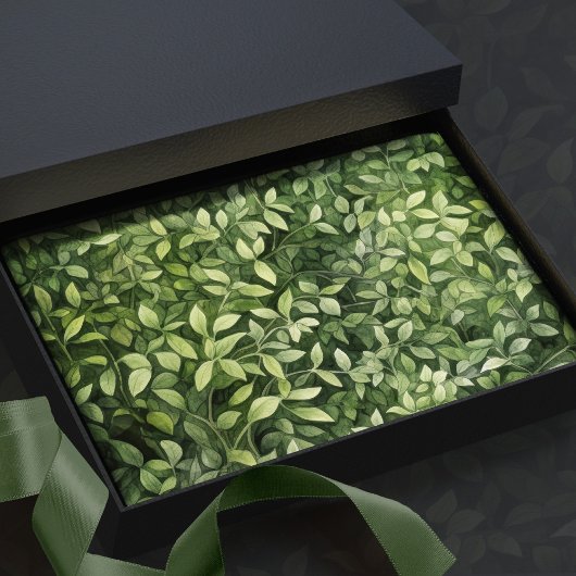 Waterverf Forrest Groenen Neutraal Baby shower Tissuepapier