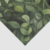 Waterverf Forrest Groenen Neutraal Baby shower Tissuepapier (Detail)