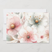 Waterverf foto Eenhoorn Verjaardag 1e Kaart (Achterkant)