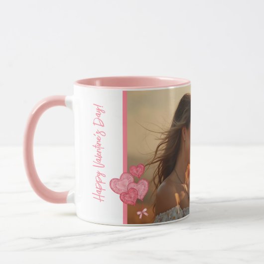 Waterverf foto en boodschap in zachte kleuren mok (Links)