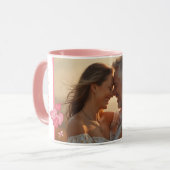 Waterverf foto en boodschap in zachte kleuren mok (Voorkant links)