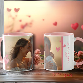 Waterverf foto en boodschap in zachte kleuren mok