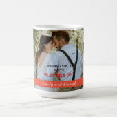 Waterverf Foto Valentijnsdag gepersonaliseerd Koffiemok (Center)