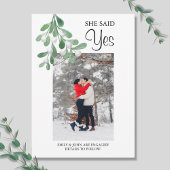 Waterverf Foto Verloving Aankondiging