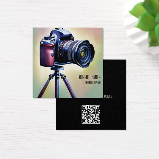 Waterverf Fotograaf Visitekaartje (Bureau)