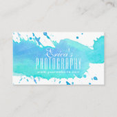 Waterverf Fotografie Moderne fotograaf Visitekaartje (Voorkant)