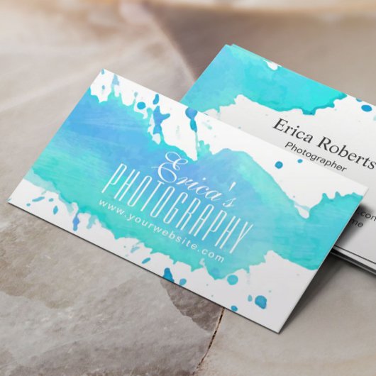 Waterverf Fotografie Moderne fotograaf Visitekaartje