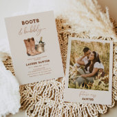 Waterverf Fotolaarzen & Bubbly Vrijgezellenfeest Kaart