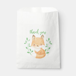 Waterverf Fox Baby shower Bedankzakje