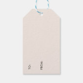 Waterverf Fox Christmas Sleighs Holiday Cadeaulabel (Achterkant)