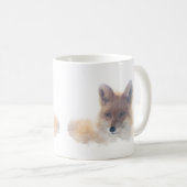 Waterverf Fox Coffee Mok (Voorkant rechts)