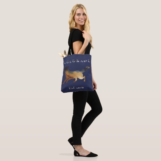 Waterverf Fox Colorado 1876 Tote Bag (Op model)