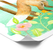 Waterverf Fox en Kit Poster (Hoek)