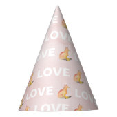 Waterverf Fox en Love Feesthoedjes (Voorkant)