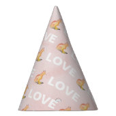 Waterverf Fox en Love Feesthoedjes (Rechts)