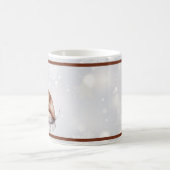 Waterverf fox en sneeuwvakantie koffiemok (Center)