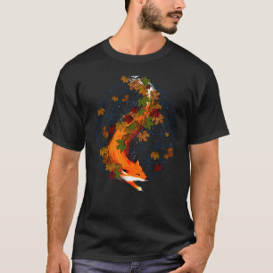 Waterverf Fox Flower of Life Spirit Animal T-shirt