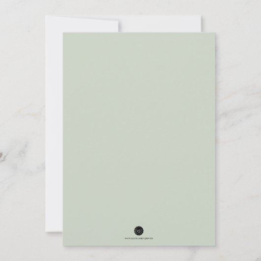 Waterverf Fox & Greenery - Aangepaste schrijfbenod Notitiekaartje (Achterkant)