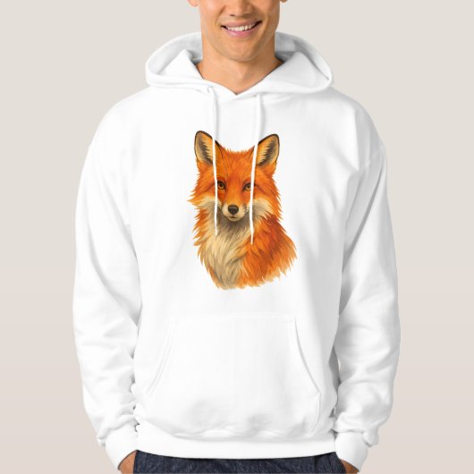 Waterverf Fox | hoodie (Voorkant)
