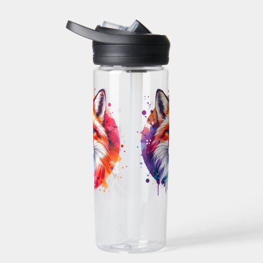 Waterverf Fox Illustratie Waterfles (Rechts)